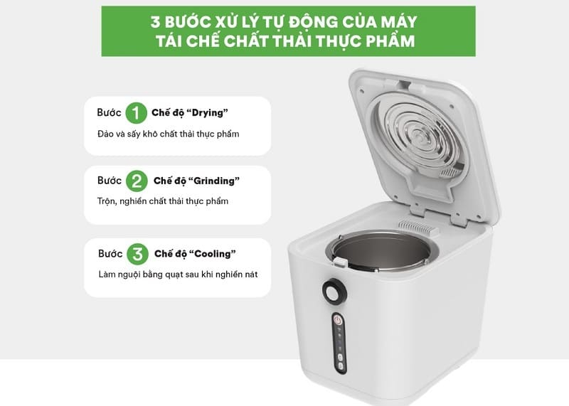 máy xử lý rác hữu cơ gia đình