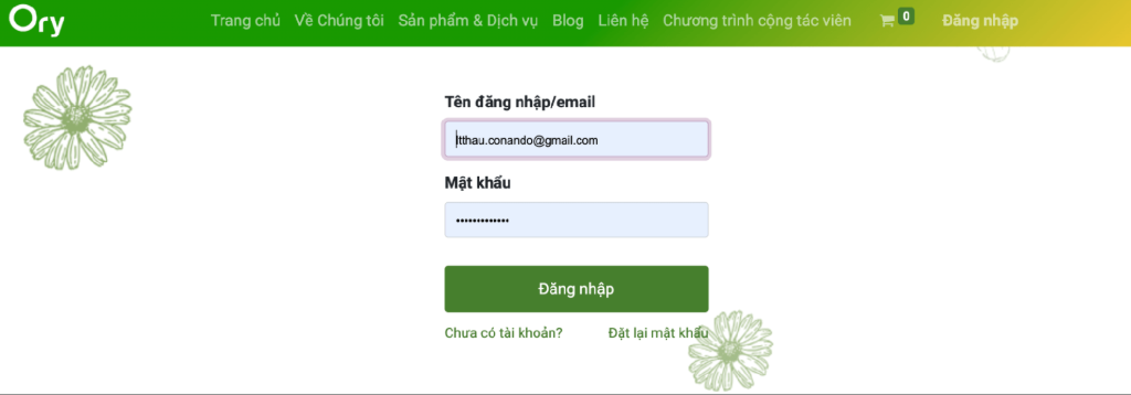 đăng ký tài khoản