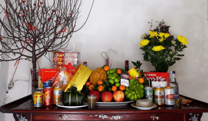 lau dọn bàn thờ ngày tết