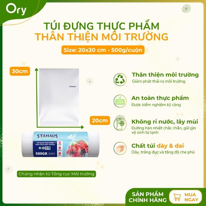 Túi đựng thực phẩm TTMT STAHAUS 20x30cm (500G/cuộn)