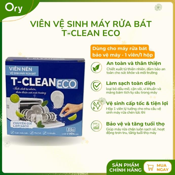 Viên Vệ Sinh Máy Rửa Bát T-Clean Eco – Bảo Vệ Máy, Bát Đĩa Sạch Bóng