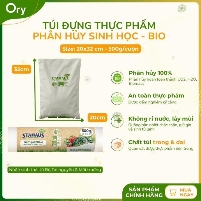 Túi đựng thực phẩm BIO Stahaus 20x32 cm (500g/cuộn)